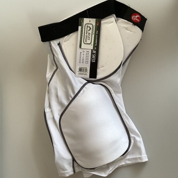 CRAMER CLASSIC 5-PAD FOOTBALL GIRDLE YOUTH SM WHITE - Picture 4 of 13